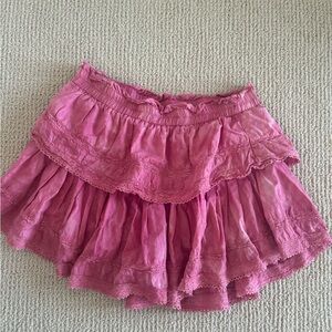 LoveShackFancy Pink Mini skirt